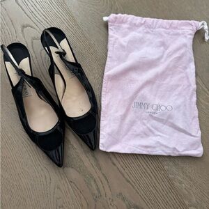 Jimmy Choo Black Patent Leather Heels